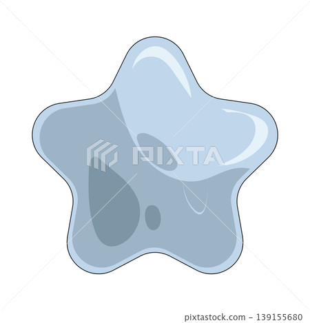 Illustration of silver star Illustration of silver star 139155680