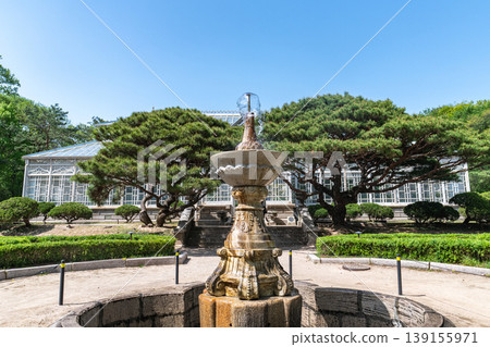Seoul, South Korea - Apr. 18 , 2026 : The Great Greenhouse at Changgyeonggung Palace, the first Western-style conservatory in Korea Seoul, South Korea - Apr. 18 , 2026 : The Great Greenhouse at Changgyeonggung Palace, the first Western-style conservatory in Korea 139155971