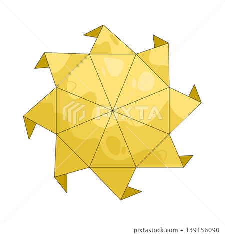 Illustration of paper sun 139156090