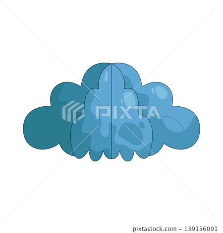 Illustration of paper cloud 139156091