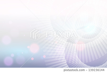 Abstract radial systems lines with light on white background. 139156144