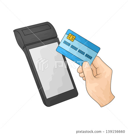 Illustration of Contactless payment 139156660