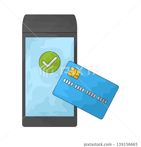 Illustration of Credit card payment 139156665