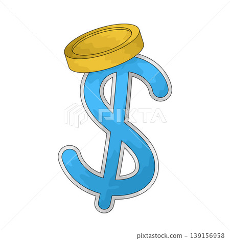 Illustration of Dollar Sign Illustration of Dollar Sign 139156958