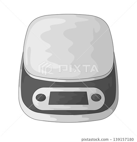 Illustration of digital scale Illustration of digital scale 139157180