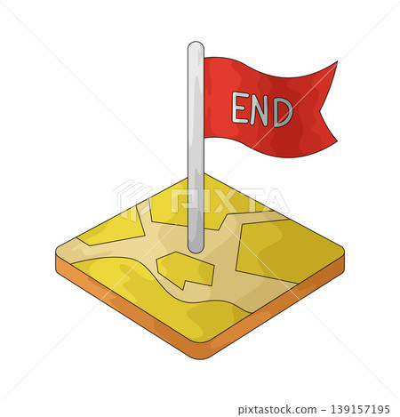 Illustration of End Point Illustration of End Point 139157195