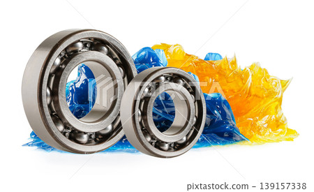 Grease and ball bearing for machine industrial. Grease and ball bearing for machine industrial. 139157338