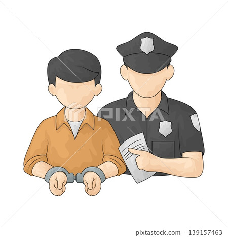 Illustration of Arrest Illustration of Arrest 139157463