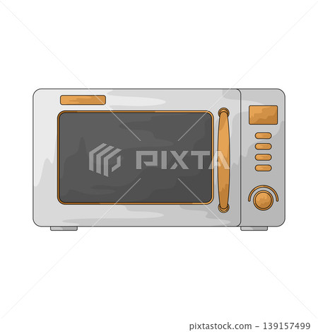 Illustration of Microwave Illustration of Microwave 139157499