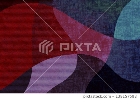 Curved color field composition, collage style 5-1-24 Curved color field composition, collage style 5-1-24 139157598
