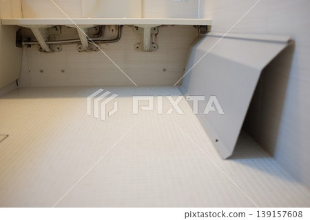Cleaning the bathroom counter Cleaning the bathroom counter 139157608