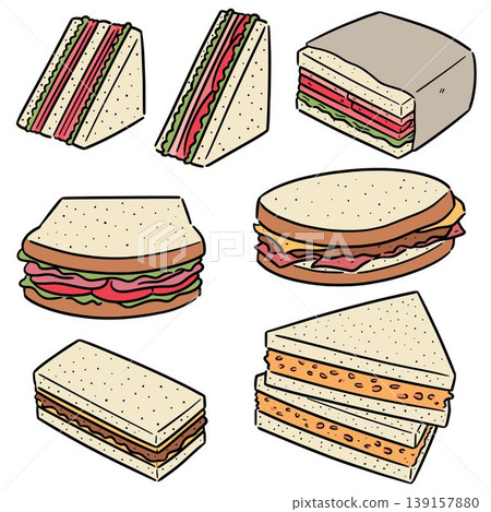 vector set of sandwich vector set of sandwich 139157880