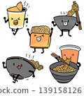 vector set of noodle cartoon 139158126