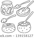 vector set of peanut butter 139158127