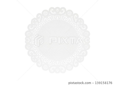White lace paper napkin decorative frame background material White lace paper napkin decorative frame background material 139158176