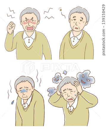 患有癡呆症的老年男性的症狀集 患有癡呆症的老年男性的症狀集 139158429