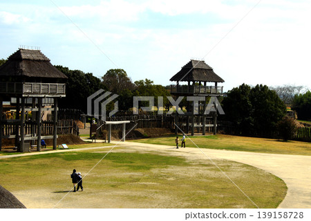 吉野堀歷史公園南內圍，佐賀縣旅遊景點：統治階級的住所。 139158728