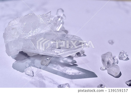 Beautiful crystals sparkling in the light Beautiful crystals sparkling in the light 139159157