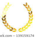 Golden laurel ornament 139159174