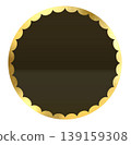 A chic gold and black emblem 139159308