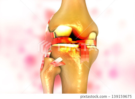 knee joint arthritis on abstract background 139159675