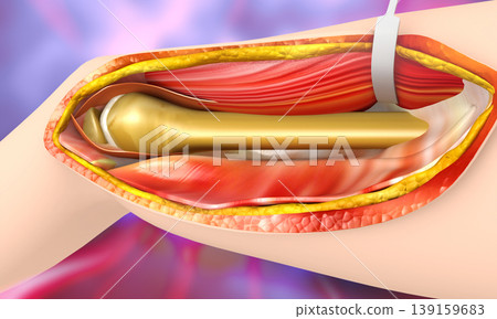 Leg femur surgery 139159683