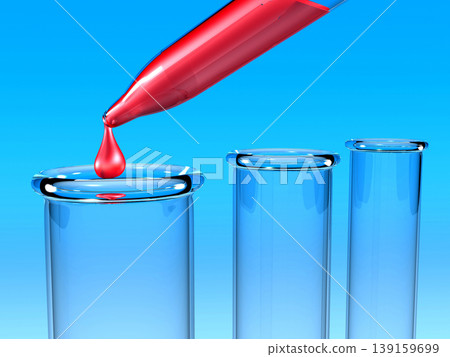 Blood on test tubes. blood test concept 139159699