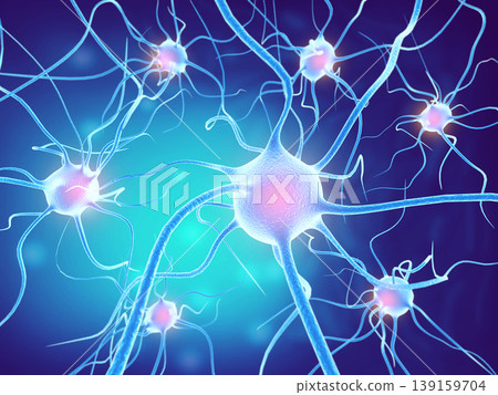 Neural network in the brain. nervous system 139159704