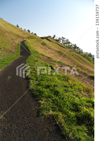 The fresh greenery of spring in Tottori Prefecture and Mt. Daisen in Hoki Province The fresh greenery of spring in Tottori Prefecture and Mt. Daisen in Hoki Province 139159737