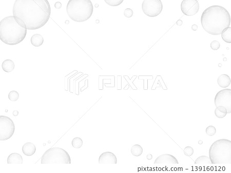 Soap bubble frame, watercolor style illustration 139160120