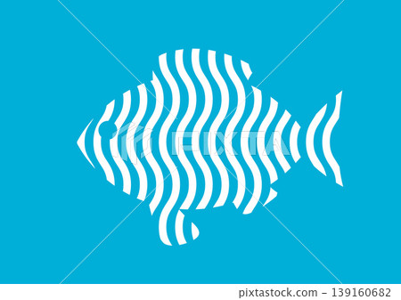 Fish silhouette symbol illustration Fish silhouette symbol illustration 139160682