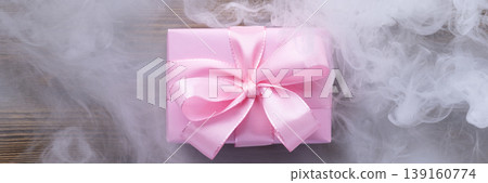 Magical gift box smoke square composition Magical gift box smoke square composition 139160774