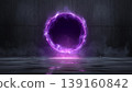 Glowing Energy Portal in Sci-Fi Room 139160842