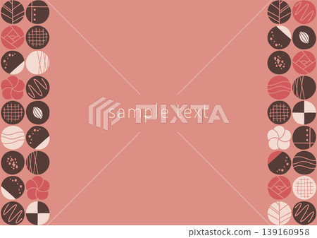Bonbon chocolate frame material Bonbon chocolate frame material 139160958