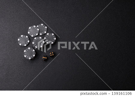 Craps is a casino game played with two dice and chips. Craps with two dice Craps is a casino game played with two dice and chips. Craps with two dice 139161106