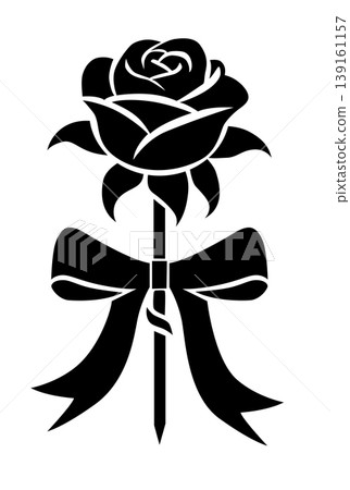 A beautiful arrangement of black roses elegantly tied with a ribbon, creating a striking and sophisticated visual. A beautiful arrangement of black roses elegantly tied with a ribbon, creating a striking and sophisticated visual. 139161157