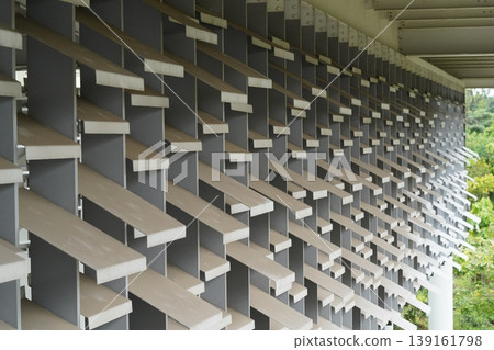 Architectural Louvers Modern Building Facade Design 139161798