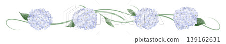 Watercolor light purple hydrangea line frame - transparent PNG Watercolor light purple hydrangea line frame - transparent PNG 139162631