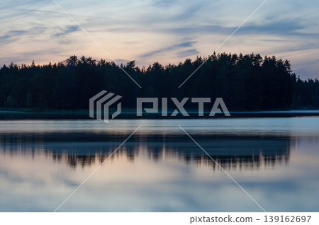 Autumn lake scenery and the forests in Finland Autumn lake scenery and the forests in Finland 139162697