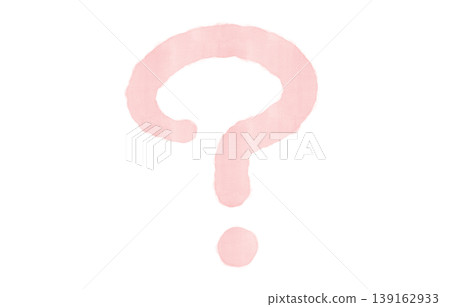 Pink watercolor question mark, hand-drawn pastel background decoration, transparent material, question symbol Pink watercolor question mark, hand-drawn pastel background decoration, transparent material, question symbol 139162933