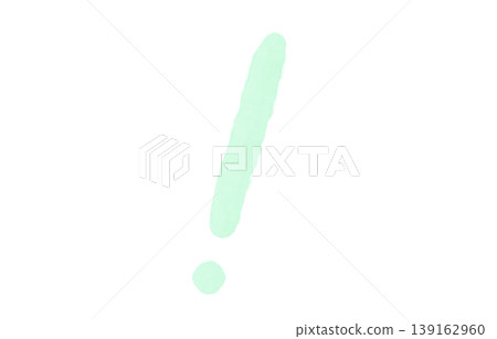 粉紅色水彩感嘆號手繪粉彩背景裝飾透明材質符號 139162960