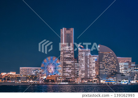Minato Mirai Landmark Tower night view Minato Mirai Landmark Tower night view 139162993