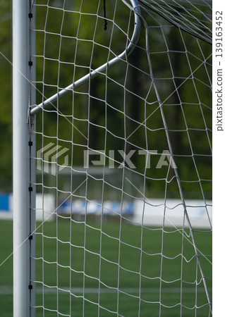 Soccer Goal Net Close Up Soccer Goal Net Close Up 139163452