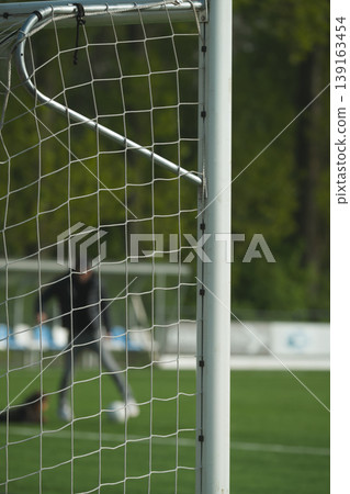 Soccer Goal Net Close Up Soccer Goal Net Close Up 139163454