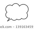 簡單、蓬鬆的對話框插圖 139163459