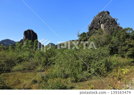 寮國他曲縣中部山區的景色 寮國他曲縣中部山區的景色 139163474