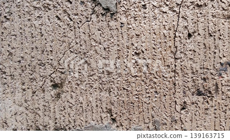 Cracked and Dull Concrete Wall Texture with Rough Details 139163715
