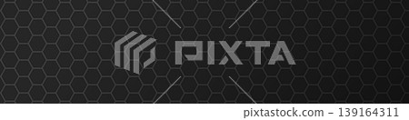 Hexagonal honeycomb pattern seamless dark gray texture Hexagonal honeycomb pattern seamless dark gray texture 139164311