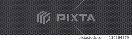 Hexagonal honeycomb metal pattern industrial dark gray Hexagonal honeycomb metal pattern industrial dark gray 139164379