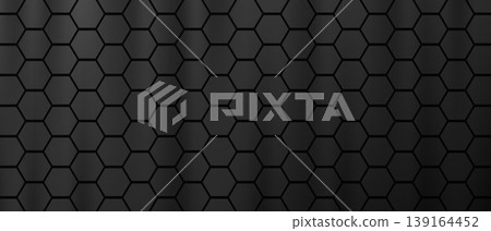Hexagonal tile grid dark gray geometric pattern texture Hexagonal tile grid dark gray geometric pattern texture 139164452